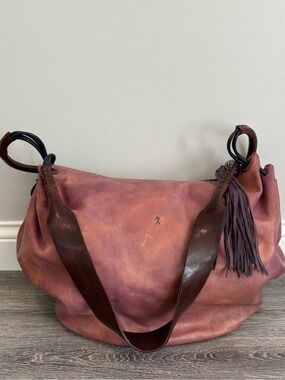 Henry Beguelin Dardaera H Calafuria Leather Hobo Bag - Peru Inca with dust bag